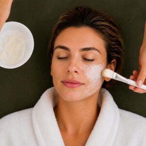 Professionelle Gesichtsbehandlung mit Pflege im Cosmeticstudio Beauty & More in Gütersloh